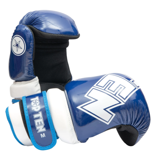 Handschoenen TOP TEN Pointfighter Glossy Block Blauw