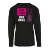 Zwart long sleeve shirt achterkant one team