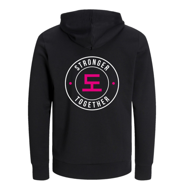 Zwart vest achterkant stronger together