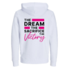 Witte hoodie achterkant the dream