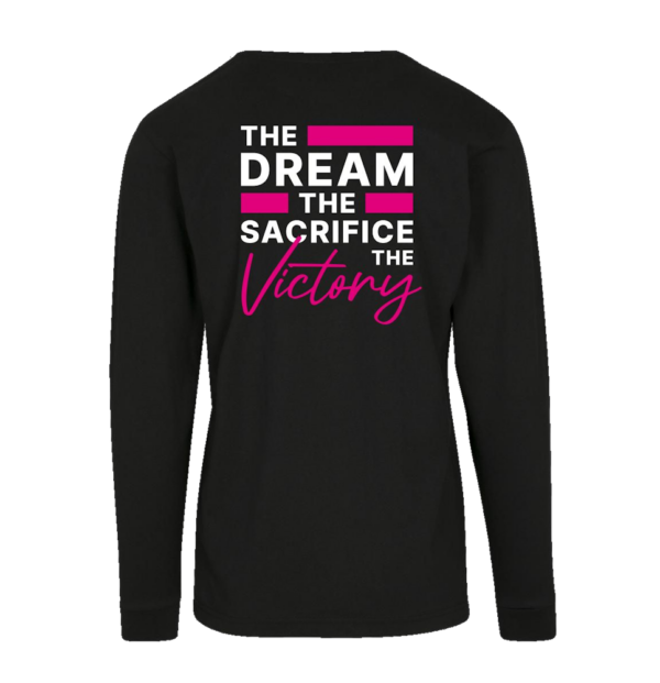 Zwart long sleeve shirt achterkant the dream