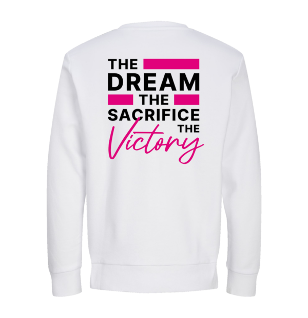 Witte sweater achterkant the dream