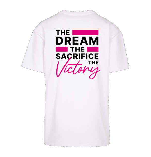 T-Shirt wit oversized achterkant the dream